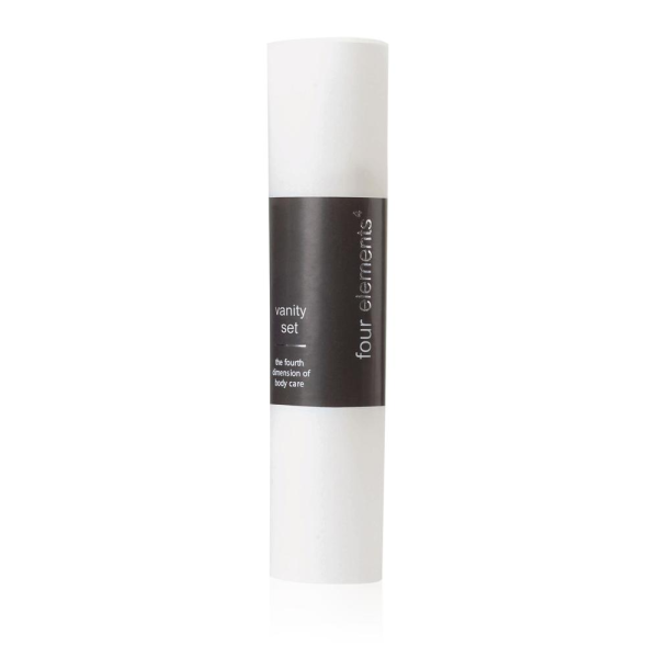 Four Elements Amenities: Hygieneset + Nagelfeile und Haarband im Röllchen, 250 Stk/Krt.