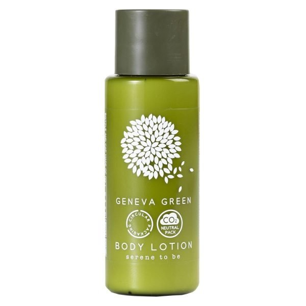 Hotelkosmetik Geneva Green - "Körperlotion" 30 ml im Flacon; 300 Stück/Krt.