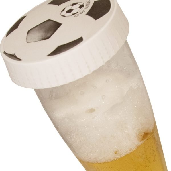 Glasabdeckungen 74 mm Durchmesser,
Motiv: Fußball