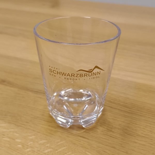 Zahnputzbecher bzw. Wellnessbecher mit Ihrem einfarbigen Logoaufdruck