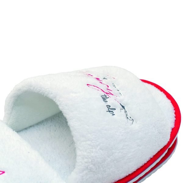 Pantoffel Teddybär "Sonja", weiß, offen