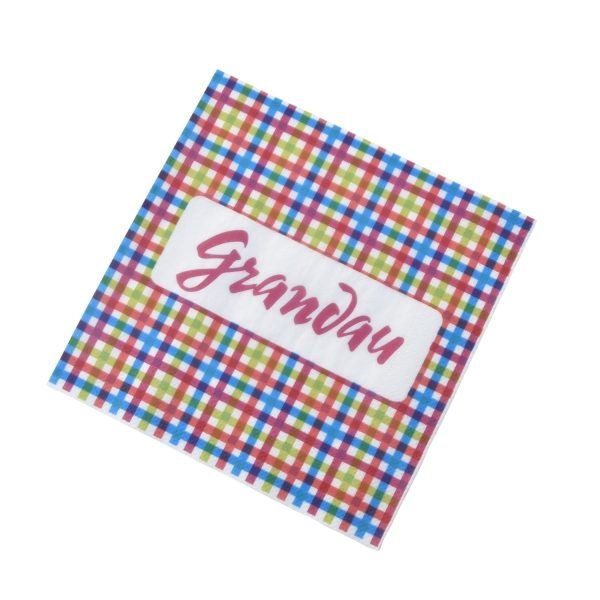 Lunchservietten Zellstoff weiß 33x33 2-lg 1/4 Falz