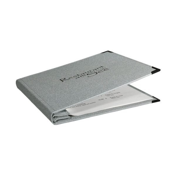 Moderne Barkarte Kunstleder 1500/magnetic S (Doppelmagnet) bis 16 Blätter à 120g außen 17x23 cm
