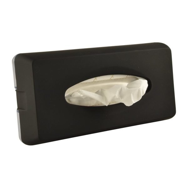 Tissue Spender "Caresse" Kunststoff schwarz 'soft touch'