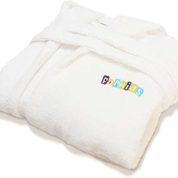Bademantel ForKids, Größe 9-12 Jahre, weiß