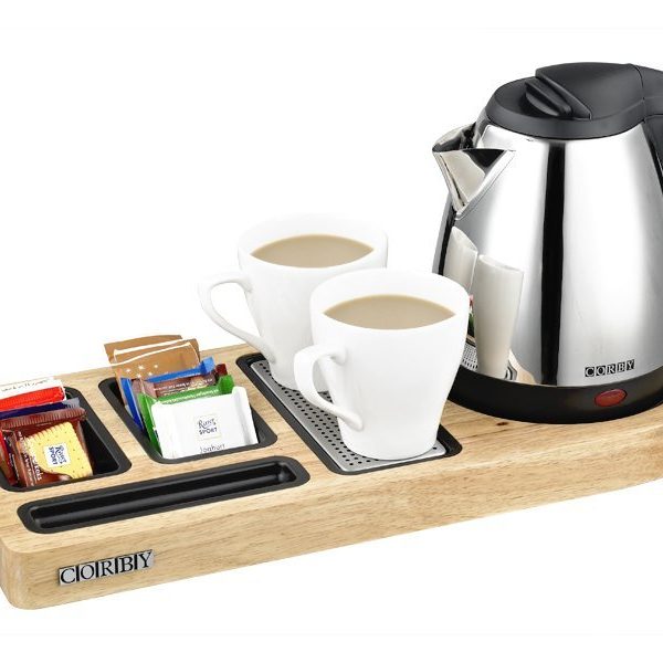 Wasserkocherset Corby, schwarz, 1,0 l