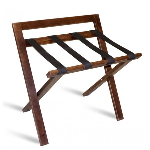 Gepäckträger WOOD PLUS mit Rückenlehne, nussbaum