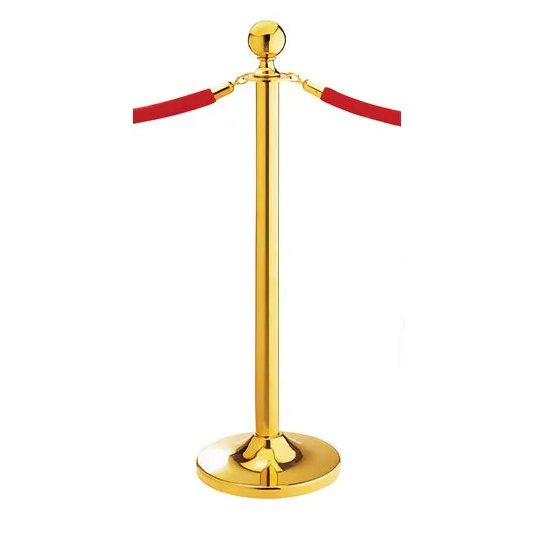 Absperrseil, goldglänzend, Höhe 100 cm