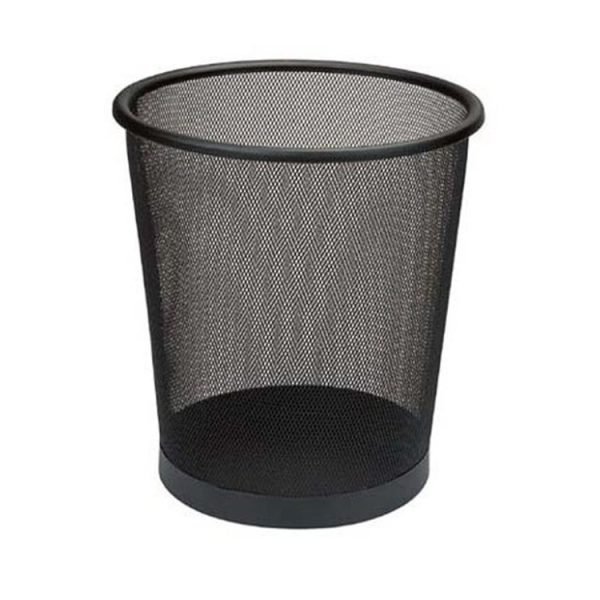 Draht-Raumabfallbehälter, rund, schwarz, 13 l