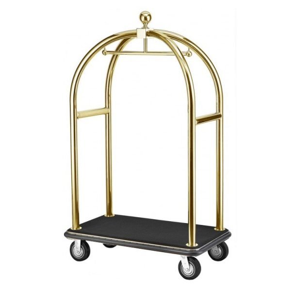 Gepäcktrolley, titangold, schwarzer Teppich