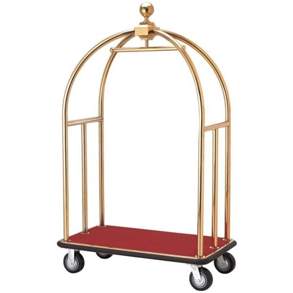Gepäcktrolley, Titanium Gold, roter Teppich