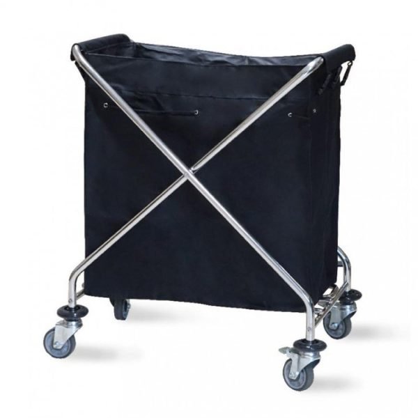 Wäschewagen mit schwarzer Sack