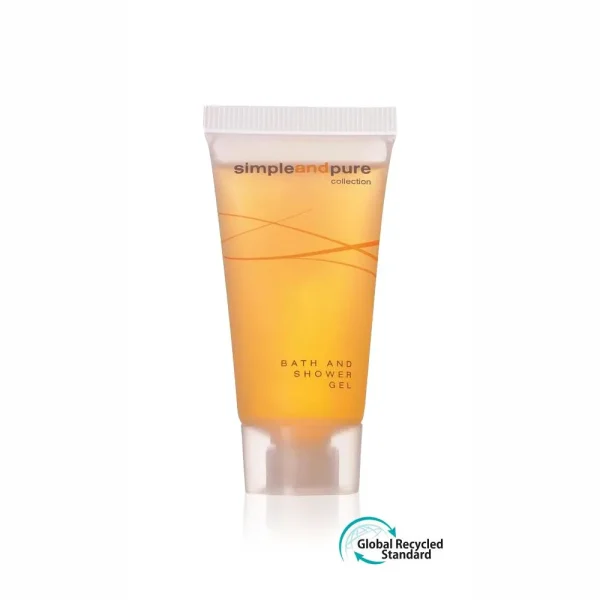 Bade- und Duschgel in der Tube, 20 ml, Simple and Pure