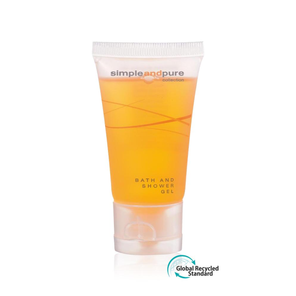 Bade- und Duschgel in der Tube, 30 ml, Simple and Pure