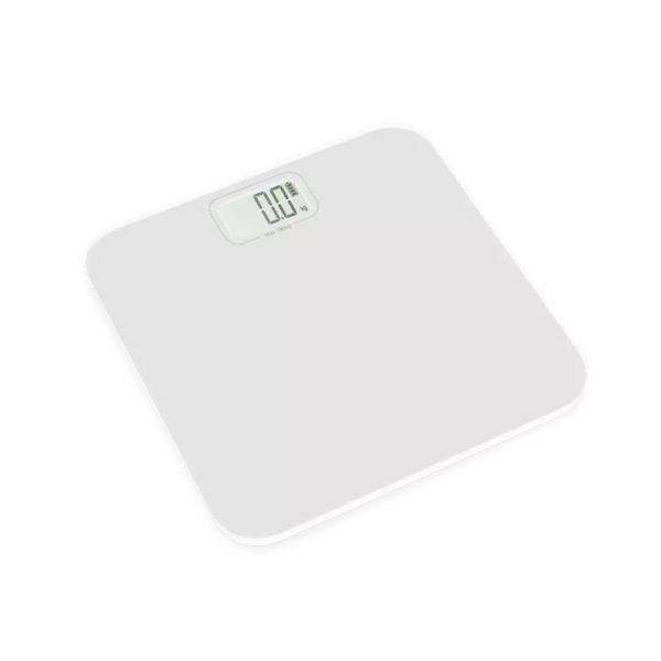 Badezimmerwaage Triton + Glas, elektronisch, ohne Batterien, weiß