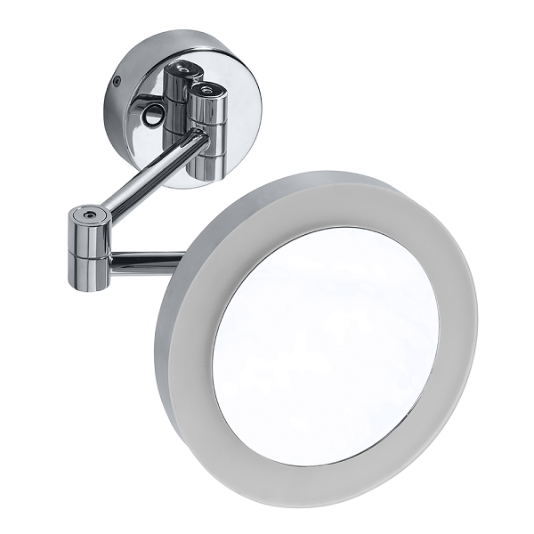 Kosmetikspiegel mit LED-Licht, rund, chrom, ø 200 mm