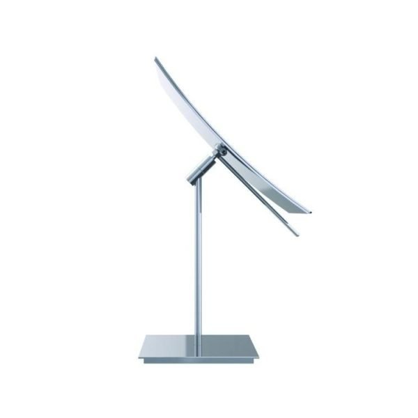 Rechteckiger Kosmetikspiegel, freistehender, chrom, 210×130 mm