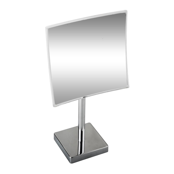 Stehender Kosmetikspiegel, quadratisch, chrom, 215×215 mm