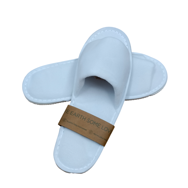 Hotelslipper Pantino Royal, offen, weiß, Größe 28,5cm